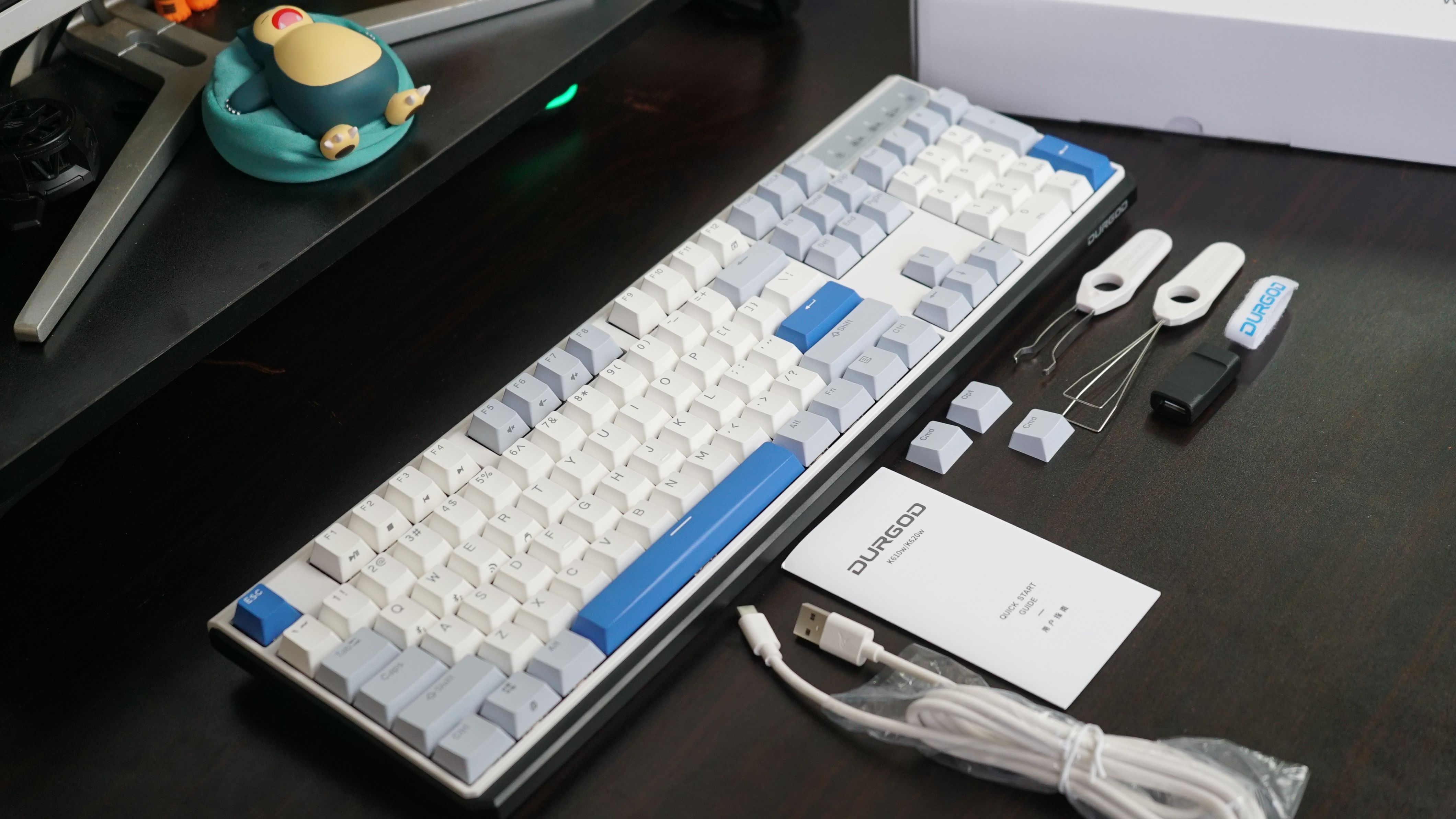 高颜值三模键盘哪家强？支持热插拔的杜伽K610w键盘值得一试