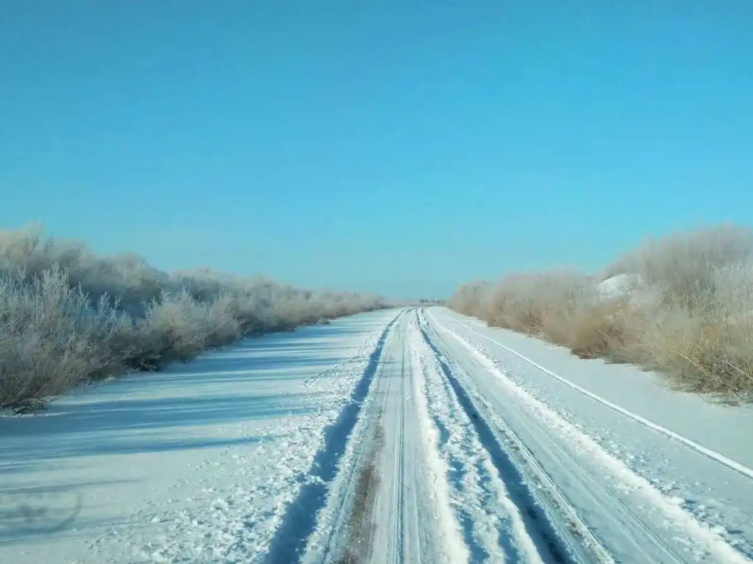 库布其大雪封沙，天降福报