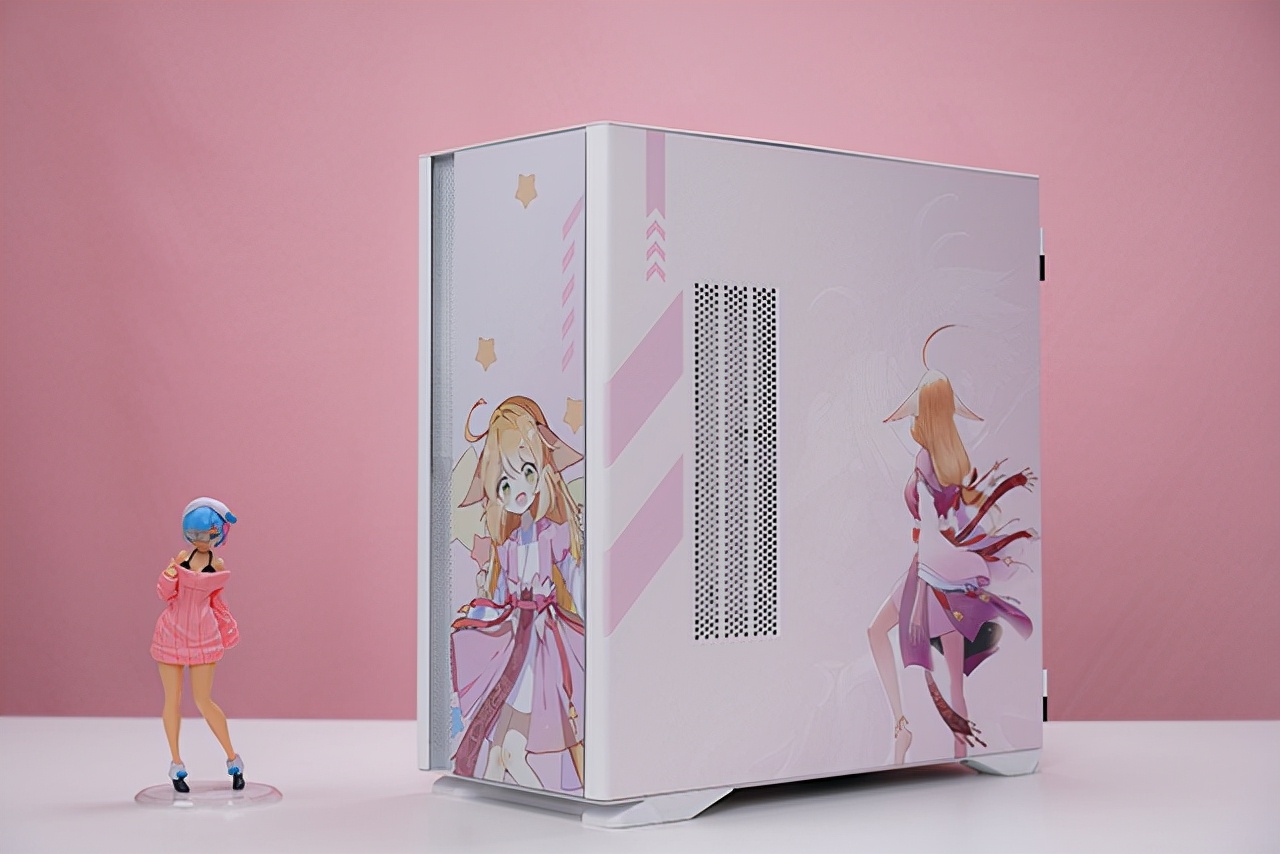 粉萌可爱的狐妖小红娘，R7 5800X配RX6600XT猛男粉主题定制装机