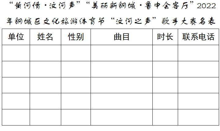 2022年钢城区文化旅游体育节“汶河之声”歌手大赛开始啦！