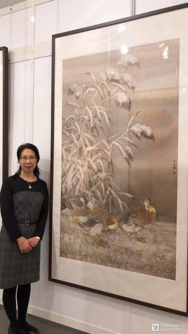 工筆畫家潘金良作品入展香港全球水墨畫大展2021