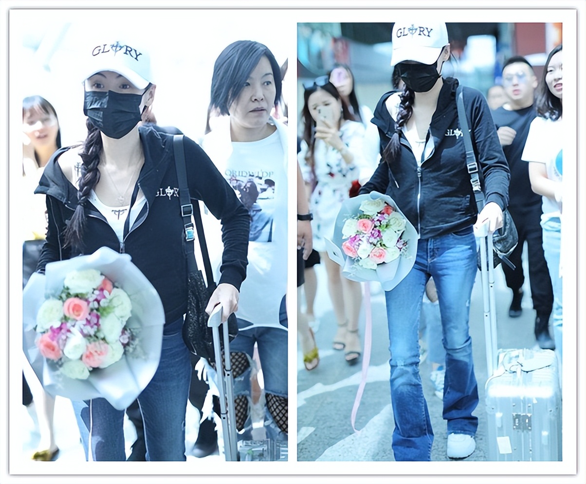 张柏芝的日常穿搭很独特，甜酷的感觉不像中年人，时髦还炫酷