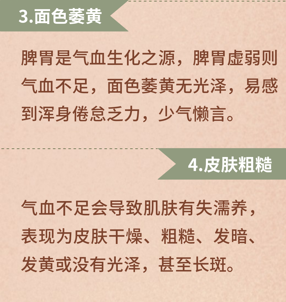 【健康养生】“气血足，百病除”！10个气血不足的表现，你中了哪个？