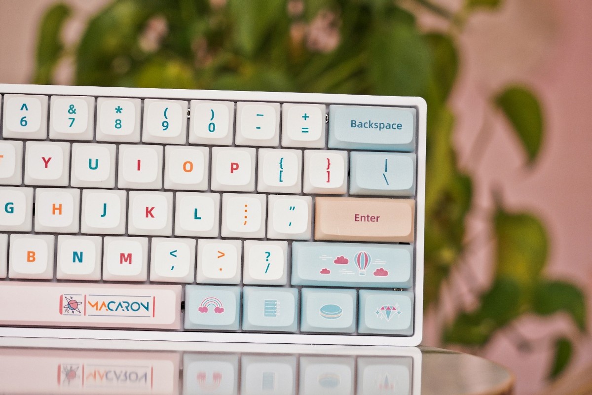 颜控不能拒绝的键盘，享受客制化设计，小呆虫马卡龙主题配色