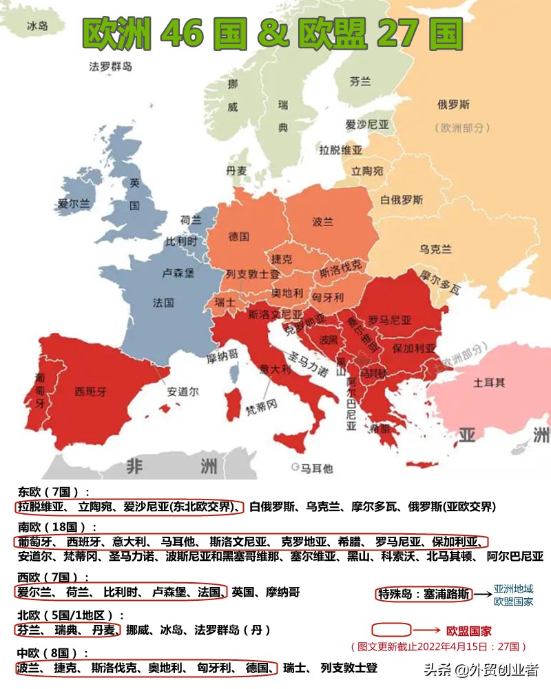 欧盟有哪些成员国（知识科普欧盟27个成员国）