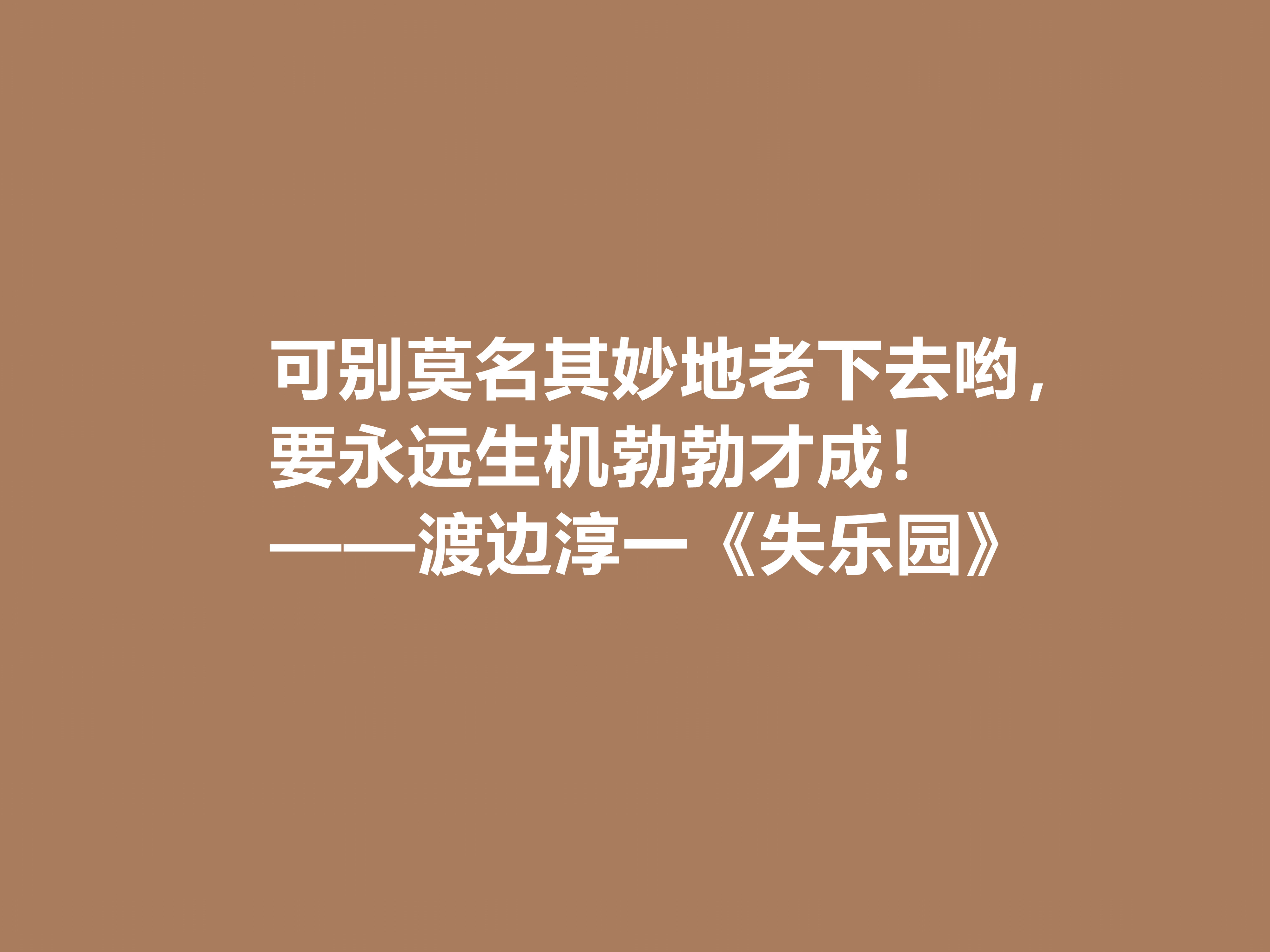 渡边淳一代表作，《失乐园》中十句格言，句句透彻，暗含人生真谛