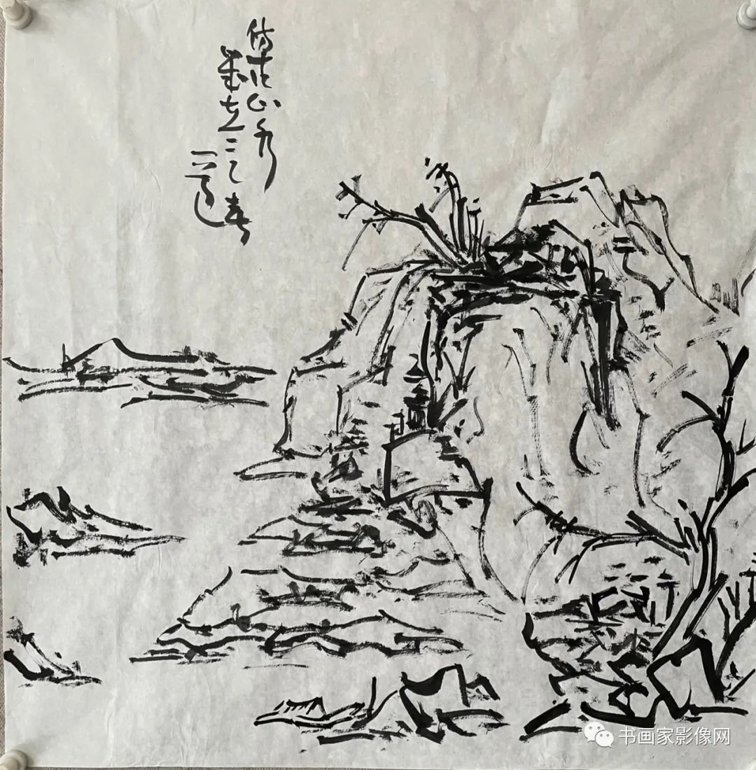 意临明代画家邹之麟山水—邹衣白由晚明入清,闭门寄情书画而终.