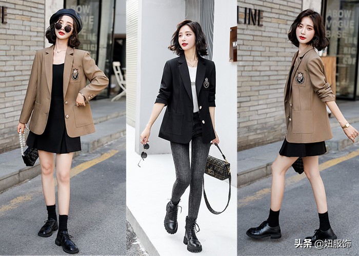 小西装怎么搭配图片女(春季备上几款休闲减龄又知性的西装小外套)