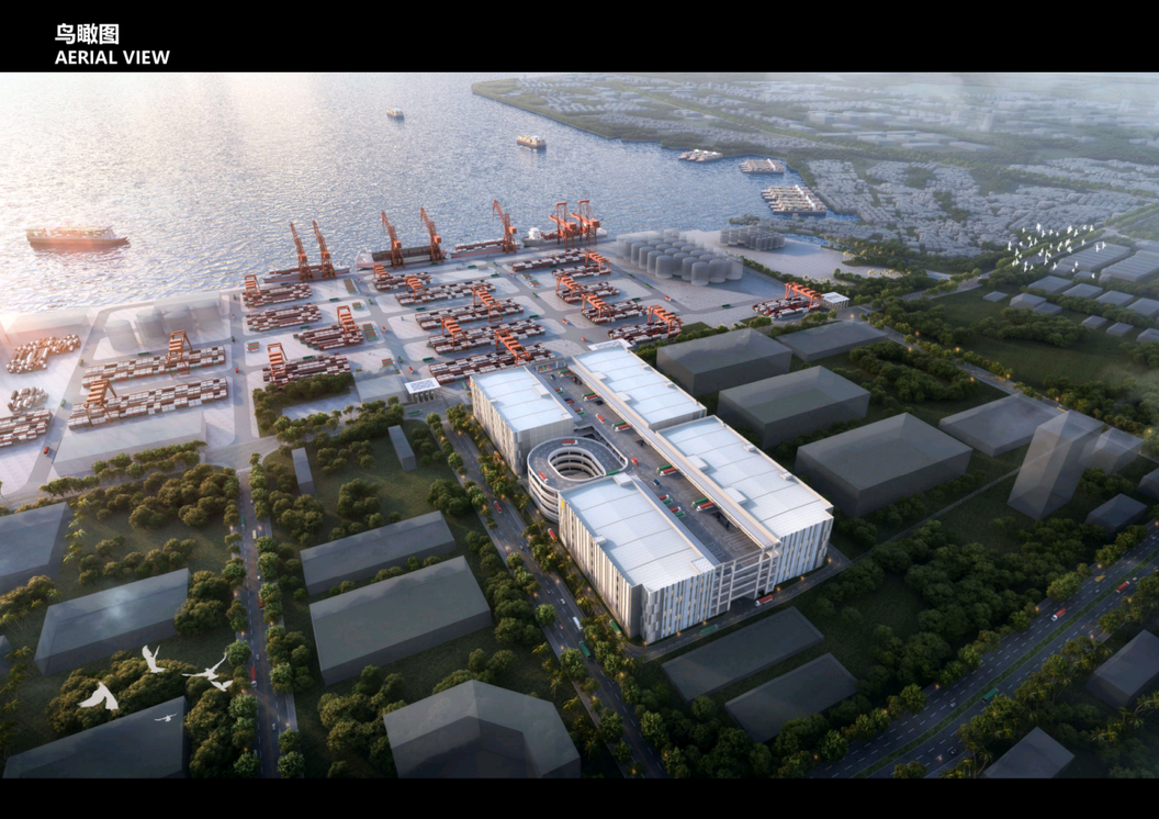 儋洋加速度！超大国际物流中心项目建设中→