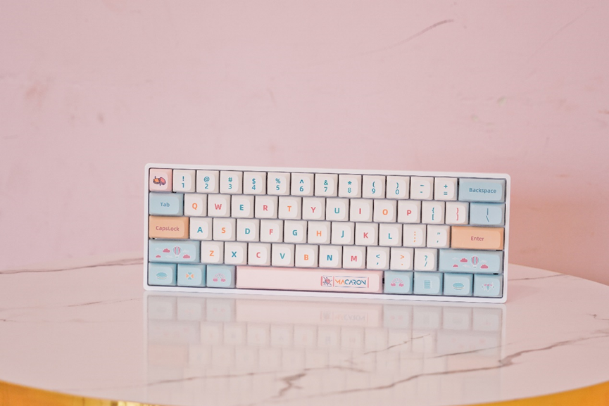 颜控不能拒绝的键盘，享受客制化设计，小呆虫马卡龙主题配色