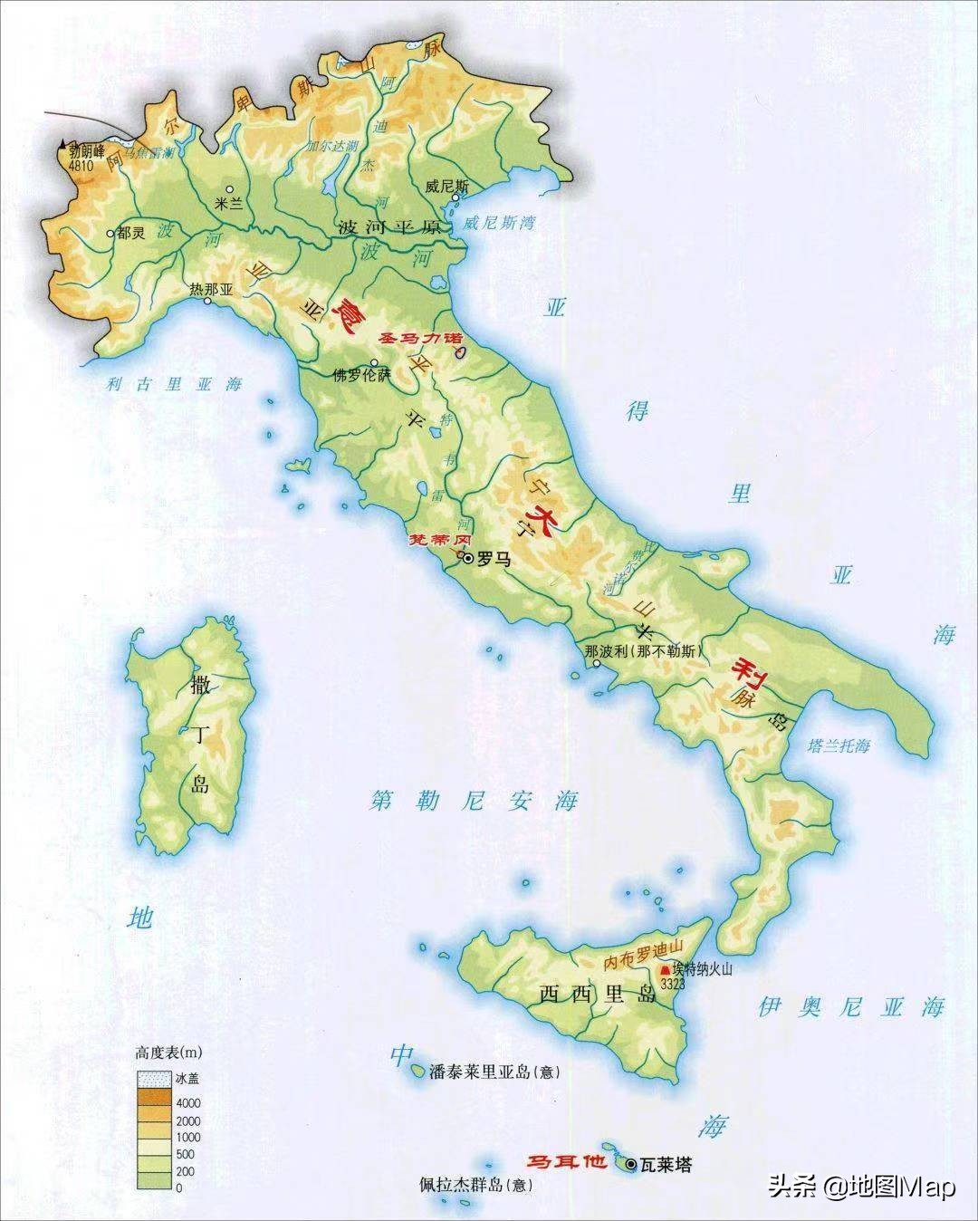 意大利面积相当于中国哪个省(你不知道的地理冷知识「意大利篇」)