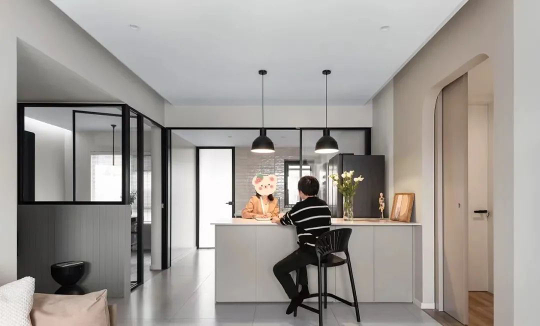 88m²办公区+生活区：他家诗意极简风，让小夫妻安排的明明白白