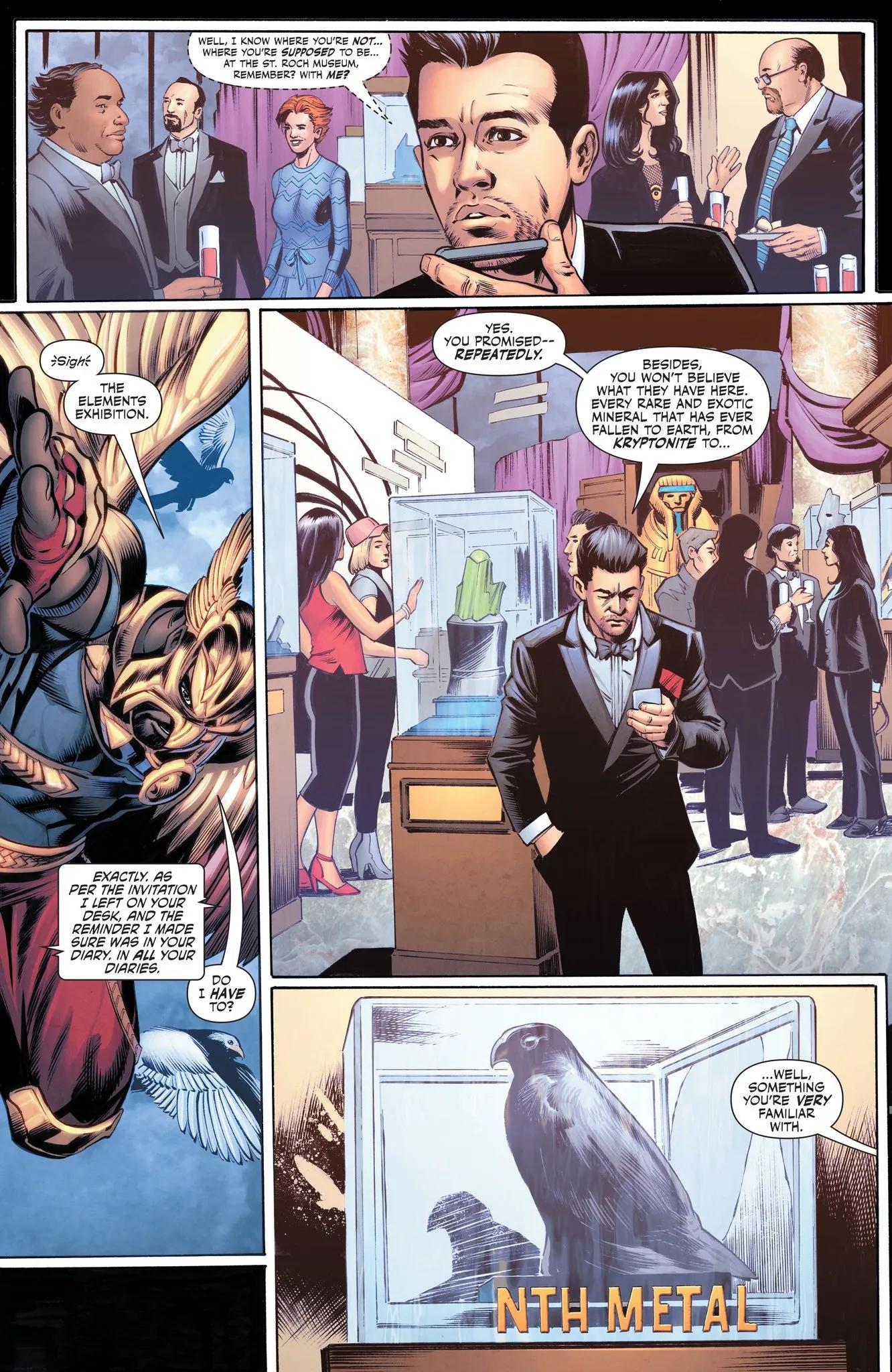 《黑亚当》先导漫画《鹰侠》#1 放出部分片段