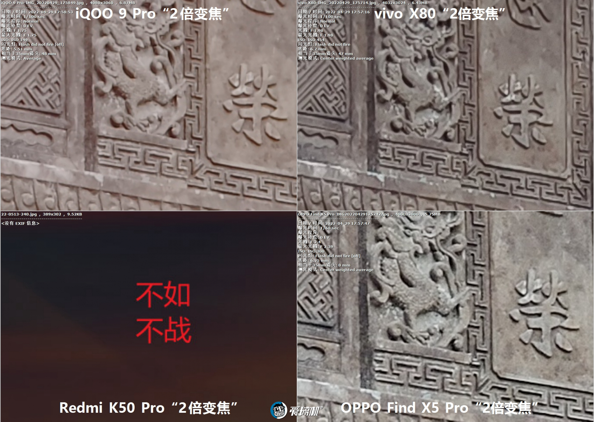 发哥翻身，vivo X80、K50 Pro、Find X5 Pro、iQOO 9 Pro拍照对比