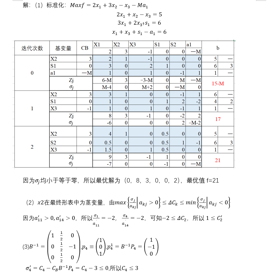 2021年重庆邮电大学运筹学（816）考研真题与解析