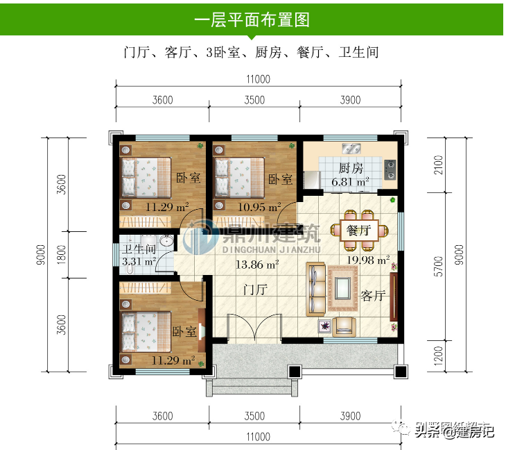 江苏5套居家养老一层别墅，造价14万左右，农村建一栋超值