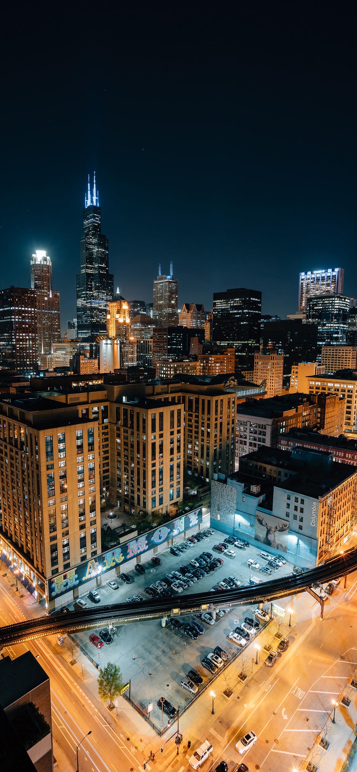 城市夜景壁纸｜整个城市发着光，温暖每个角落夜归的人