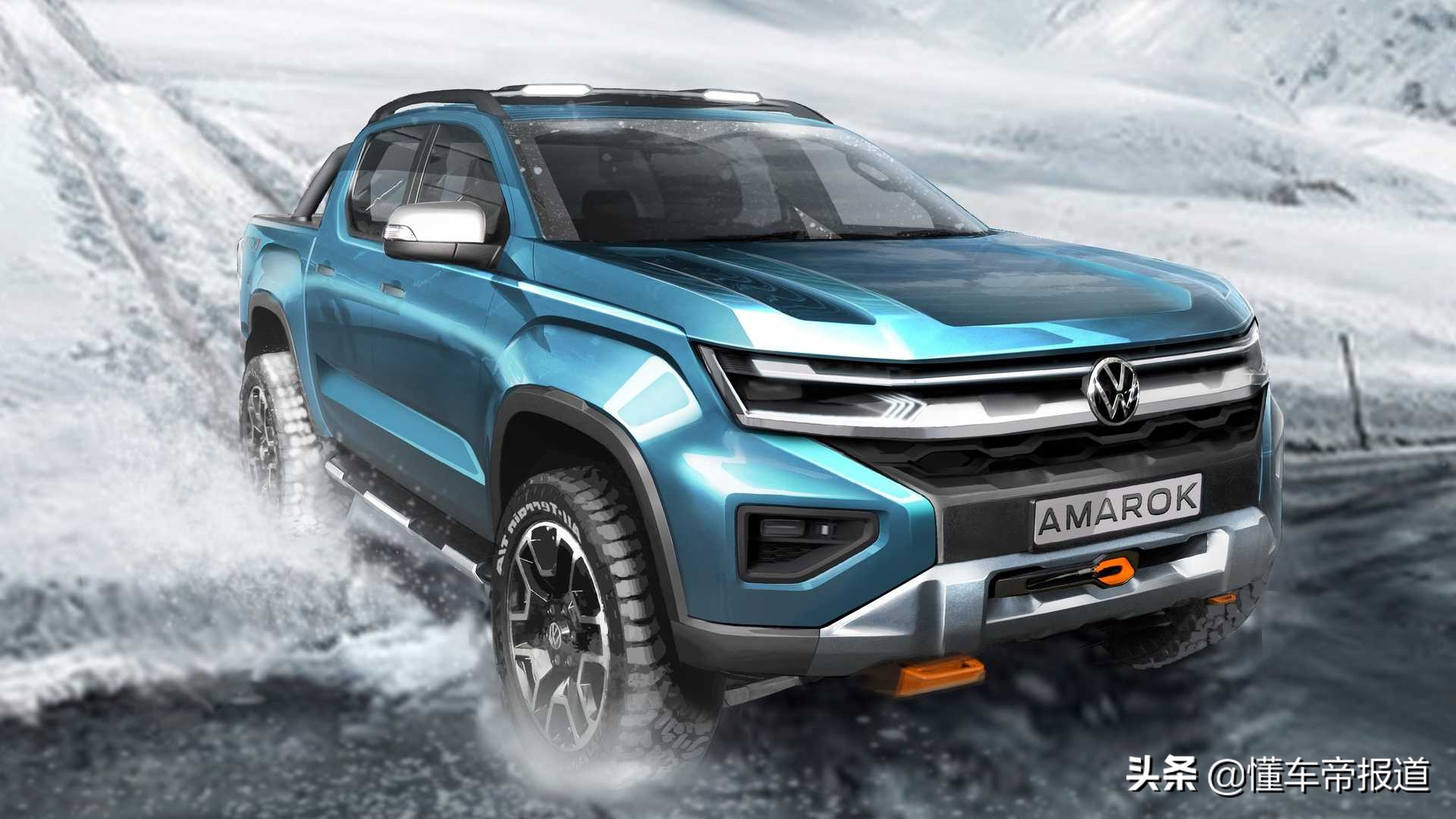 新车 | 福特Ranger兄弟车型，越野性能出众！大众Amarok最新预告图
