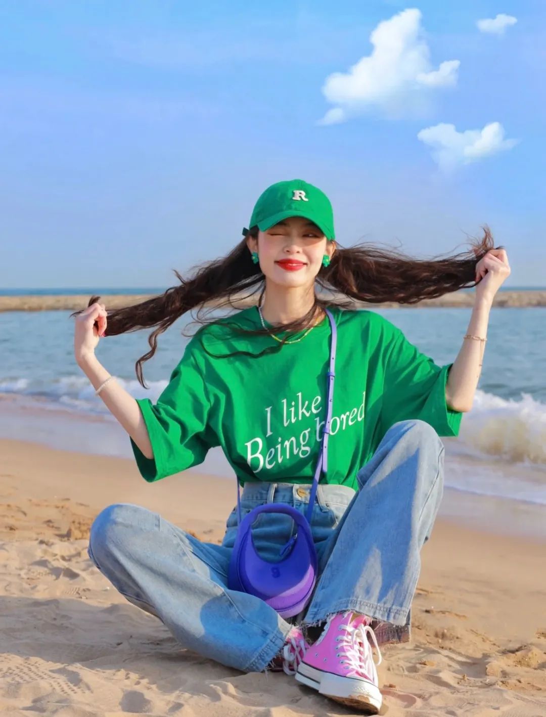 张子枫倪妮白百何这样穿T恤太好看了！|25款高颜值平价T恤get