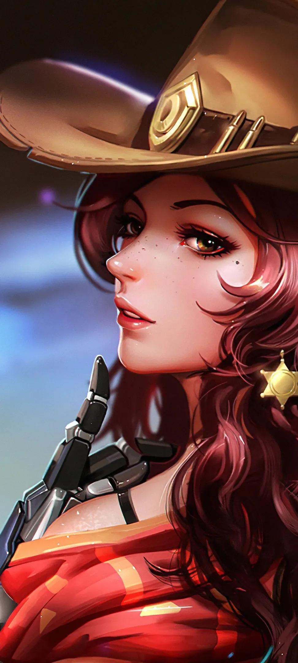 Wallpaper girl, game, pretty, brunette, agent, bishojo, seifuku, Overwatch  for mobile and desktop, section игры, resolution 2447x1429 - download