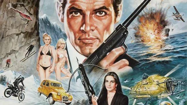 经典007系列电影，俊男香车美女惊艳海报，一次看全25部