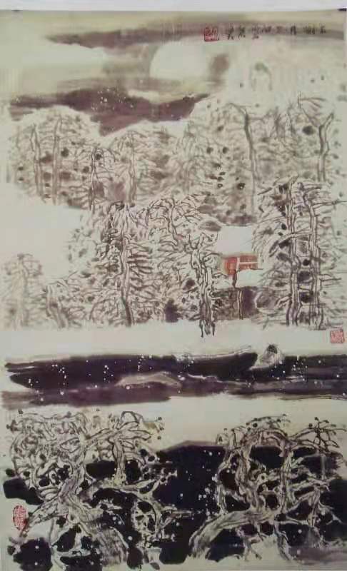 《家乡的雪》大路美术研究院主创画家成秉羿作品展示
