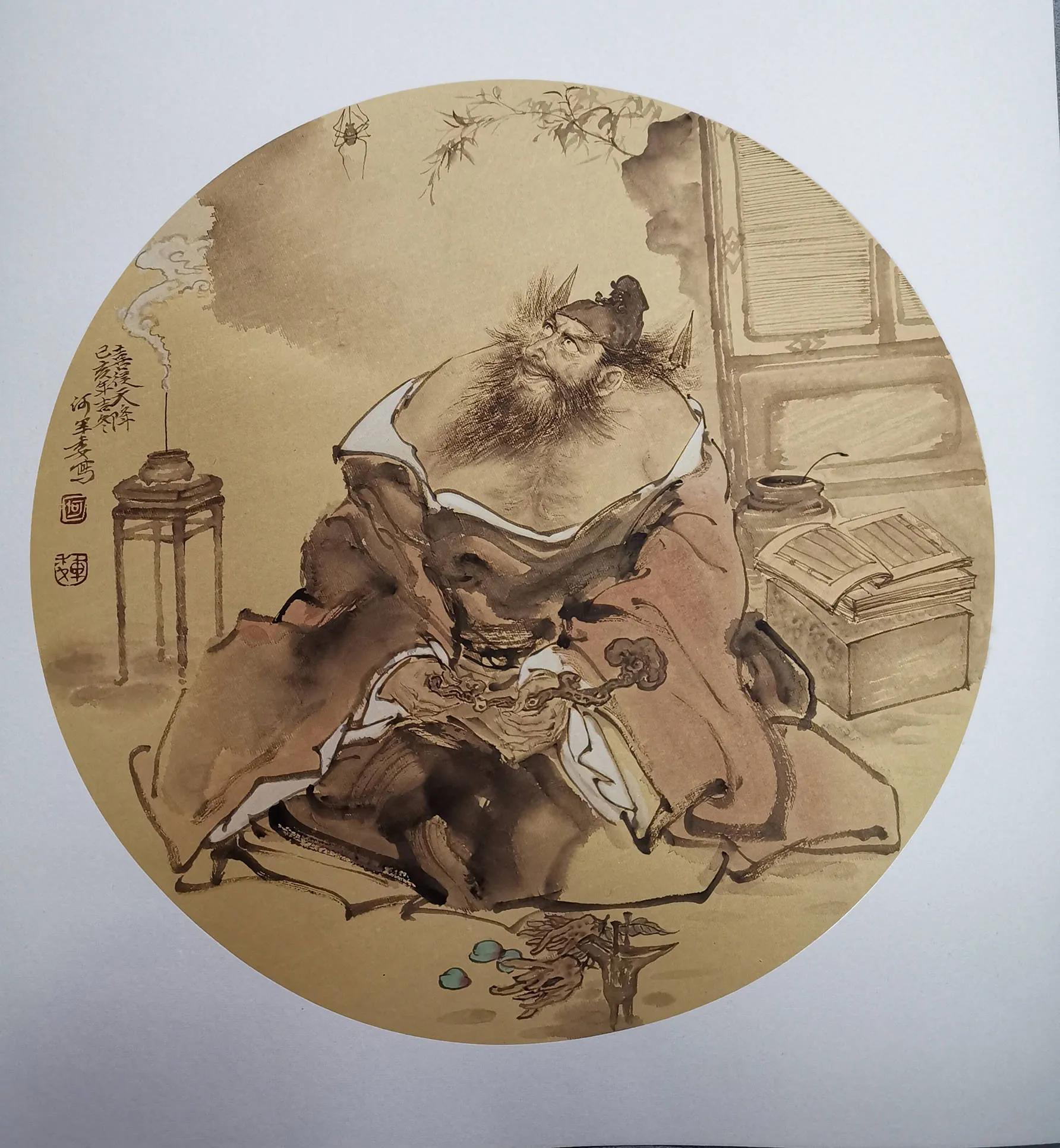 钟馗图片(国画钟馗欣赏129幅！喜欢的收藏)