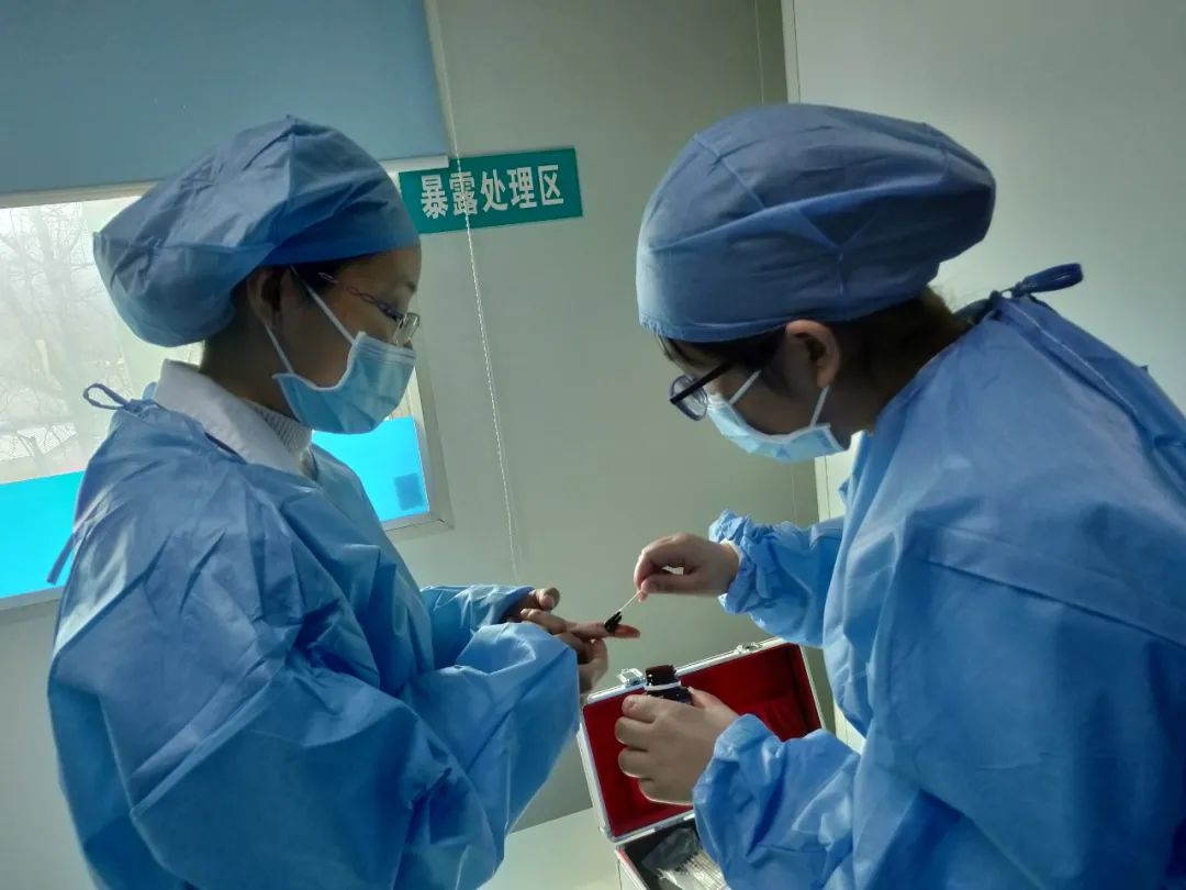 渭南市中心血站检验科开展生物安全应急演练