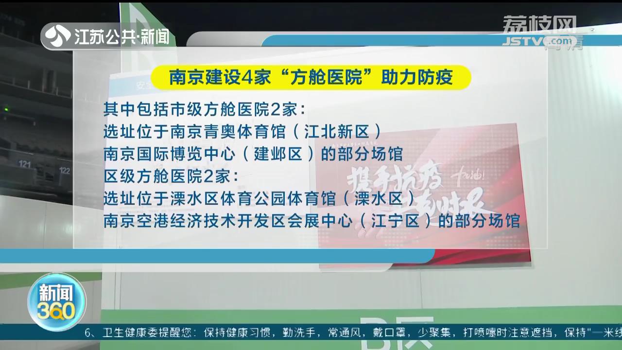 南京建设4家&ldquo;方舱医院&rdquo;助力抗疫 2家市级、2家区级