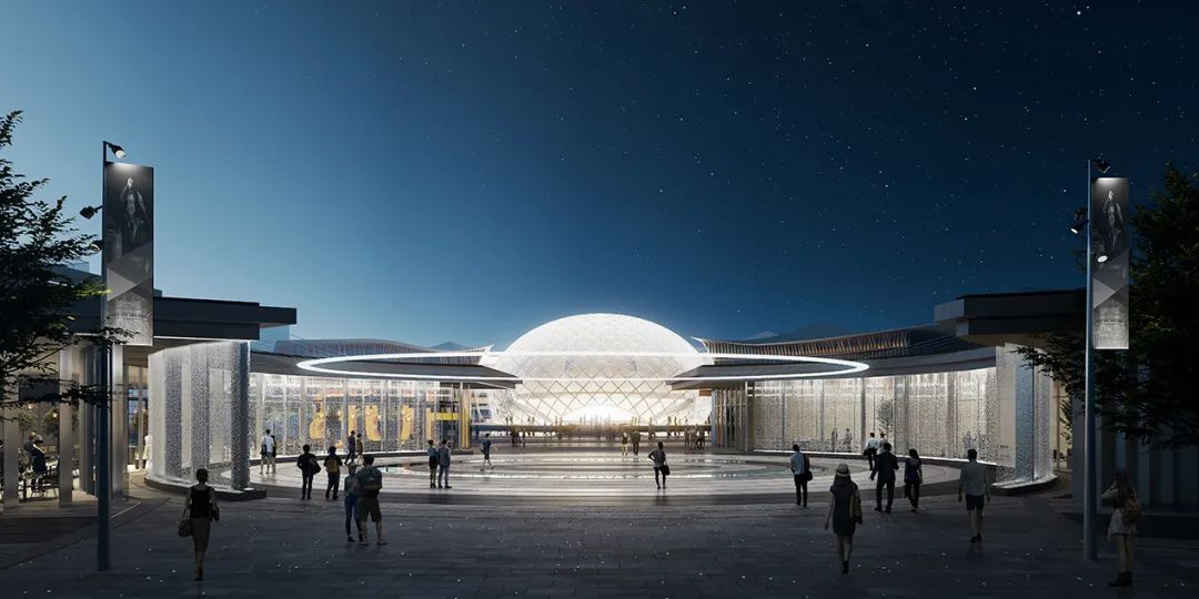 无锡交响音乐厅中标方案，设计以‘交响明月’为理念