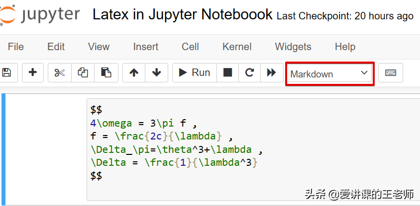 如何在 Jupyter 中使用 LaTeX