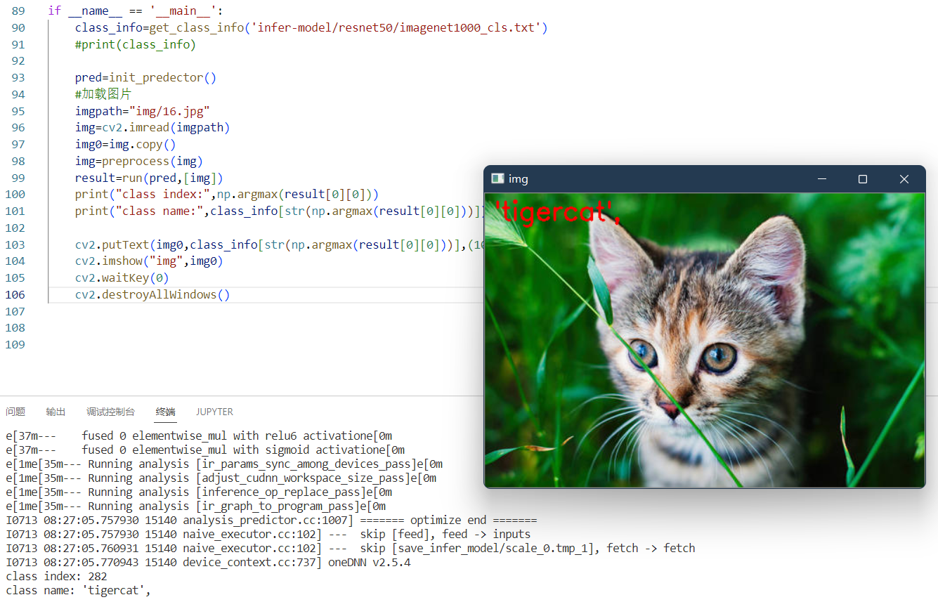 116.人工智能——基于Paddle的部署模型推理