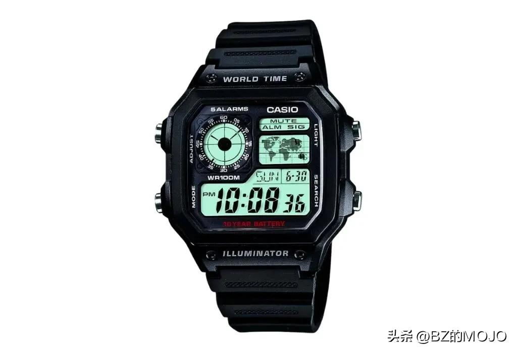 10.卡西欧复古世界时间腕表(casio world time watch)