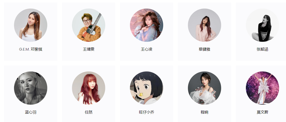 QQ音乐女歌手榜：邓紫棋热度持续上升排名第一，王心凌成绩也不差