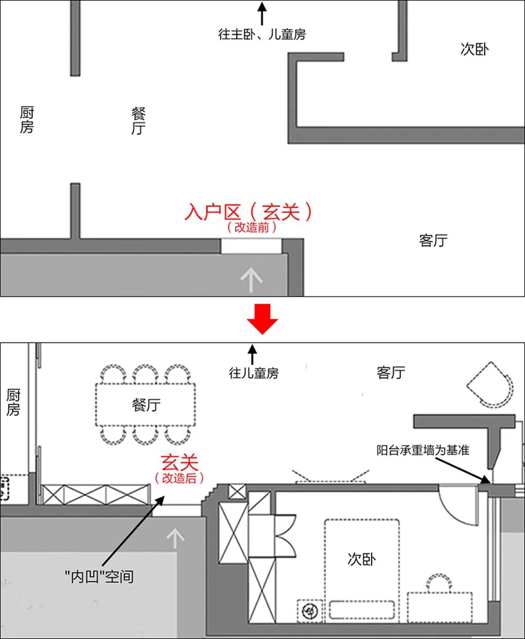 爆改南京133㎡，把墙拆光布局全换！客厅豁然开朗，太赞