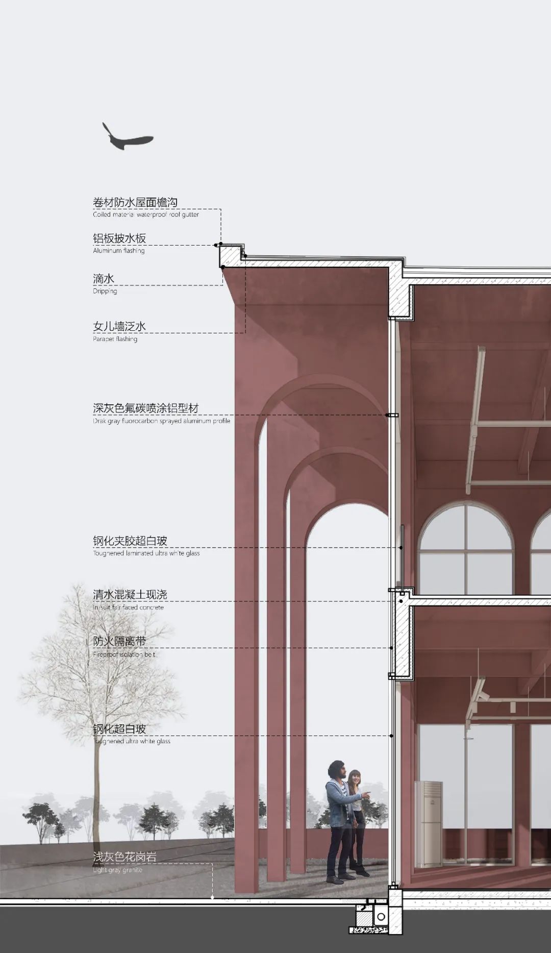 红色混凝土盒子 -岷江村驿站 | MUDA慕达新作