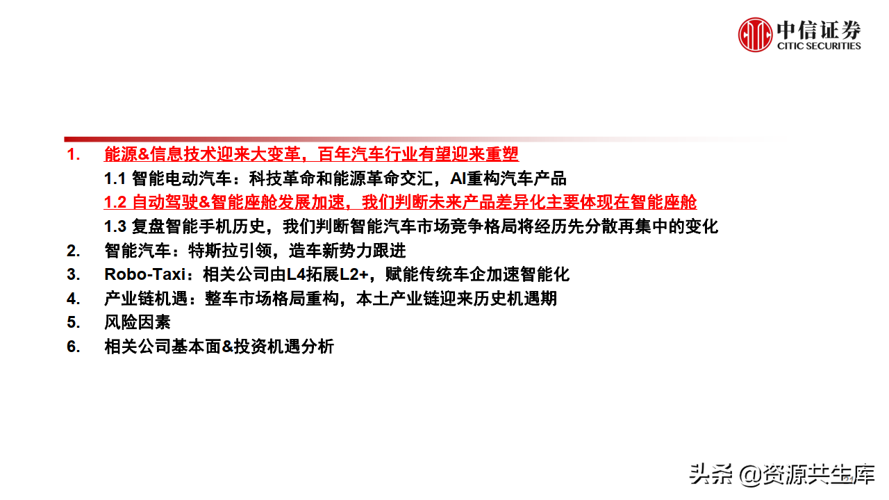 2022年智能汽车&自动驾驶产业专题报告（385页）