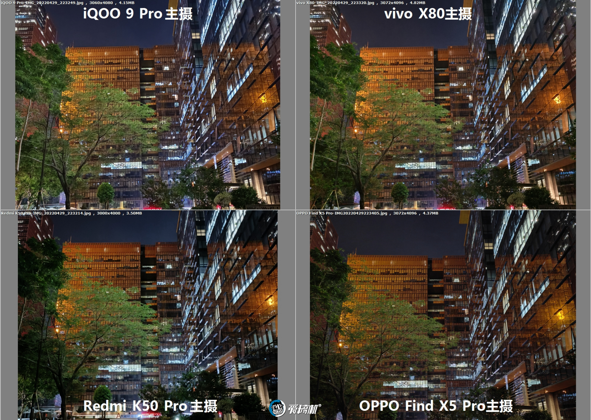 发哥翻身，vivo X80、K50 Pro、Find X5 Pro、iQOO 9 Pro拍照对比