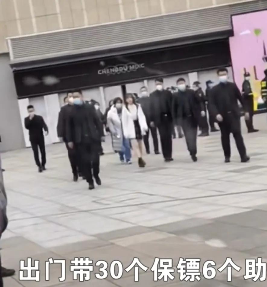 出门带30个保镖6个助理被央视点名批评后她仍屡教不改