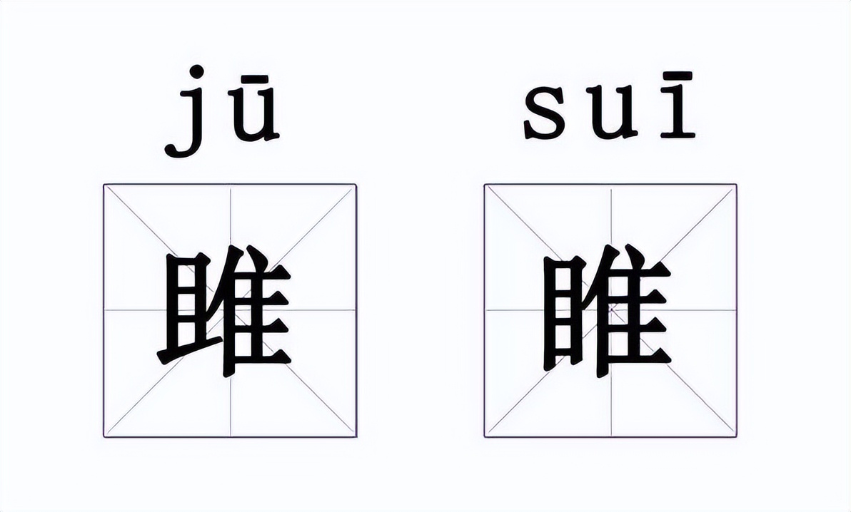 雎和睢怎么读?3秒内你能看出哪里不同吗?