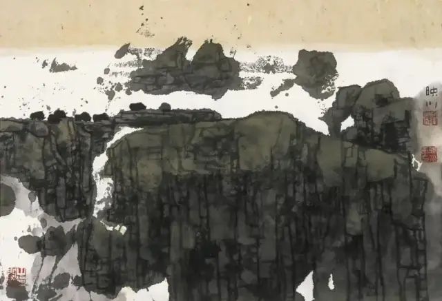 他的画激情迸发，境界博大