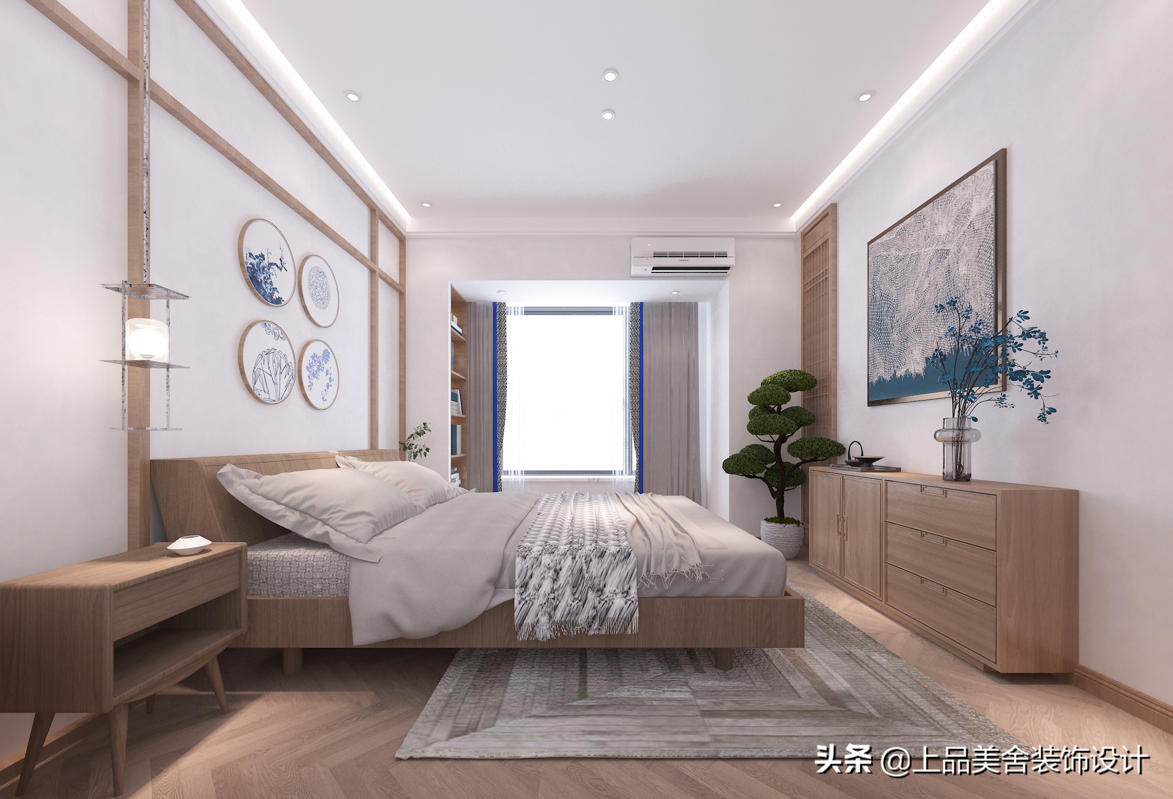 95㎡小户型装新中式，打造“空谷幽兰”的诗意氛围，惊艳了全小区