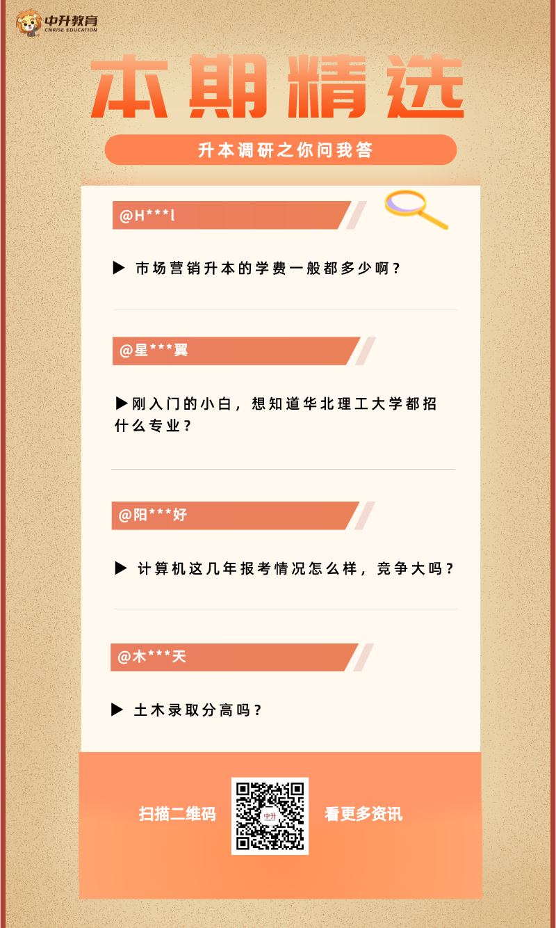 本科学费多少？录取分高吗？河北专升本常见问题解答来啦