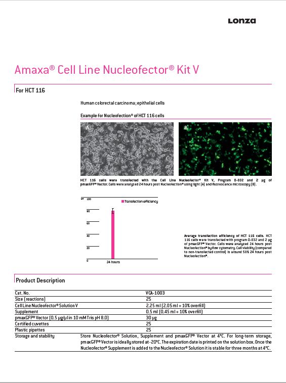 医药生物界米其林大师主推Nucleofector™核电转菜单