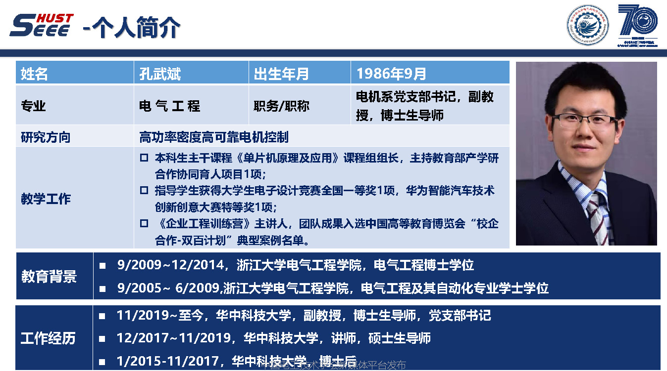 华中科技大学孔武斌副教授：以参数辨识视角，提升电机功率密度