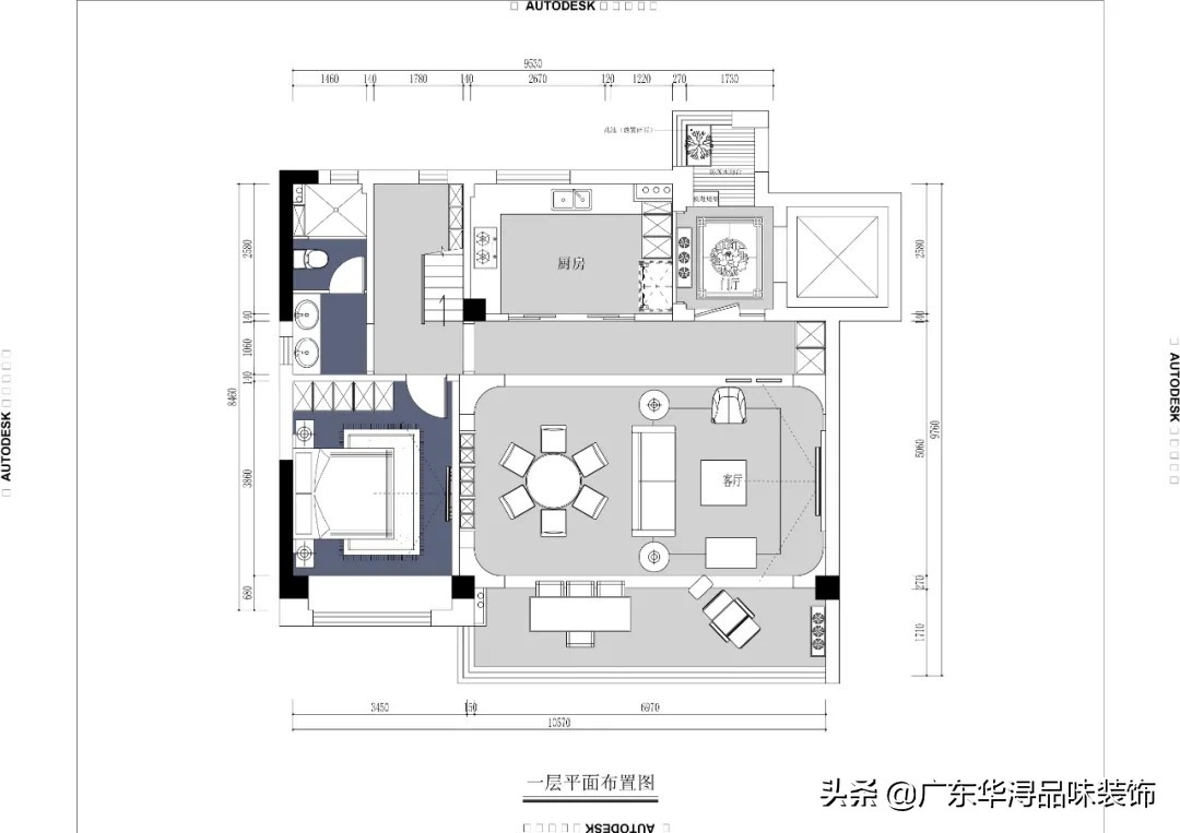 260㎡中式轻奢风餐厅收纳柜装修效果图展示