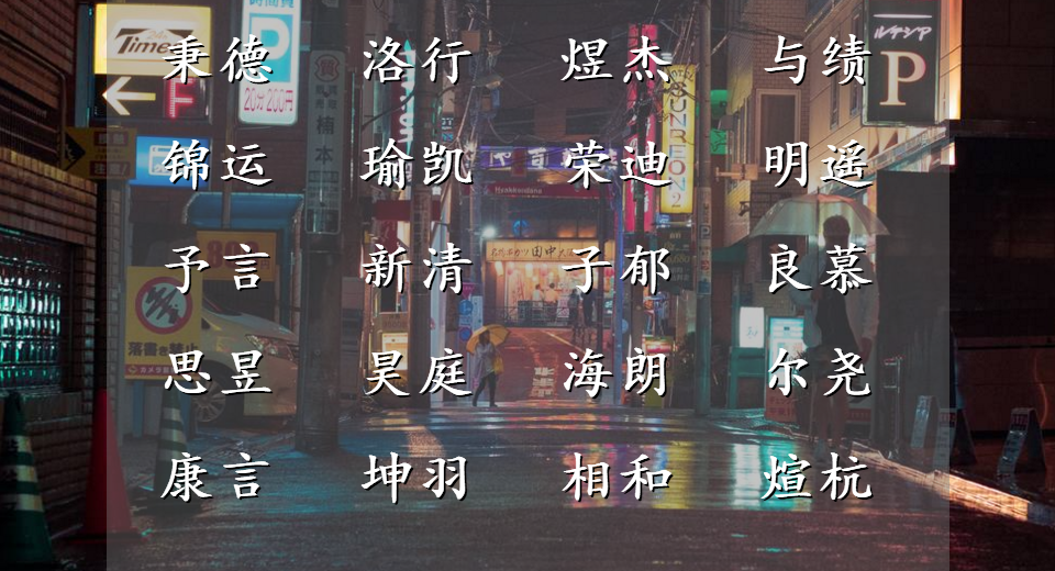 扬名天下的男孩名字(扬名天下的男孩名字大全)