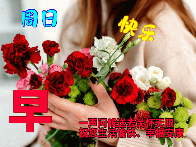 清晨美女问候早上好漂亮早上好表情包祝福语 愿君开心快乐 健康平安图片