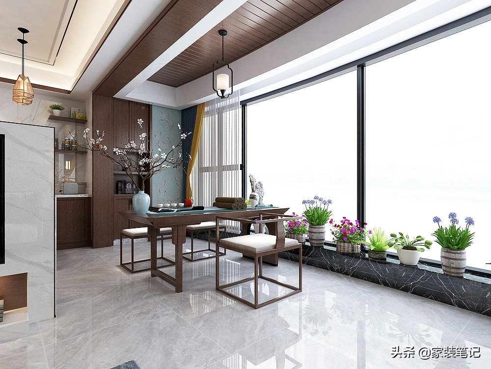 新中式装修效果图大全2021图片(广州夫妻的新中式风装修火了) - 赤虎