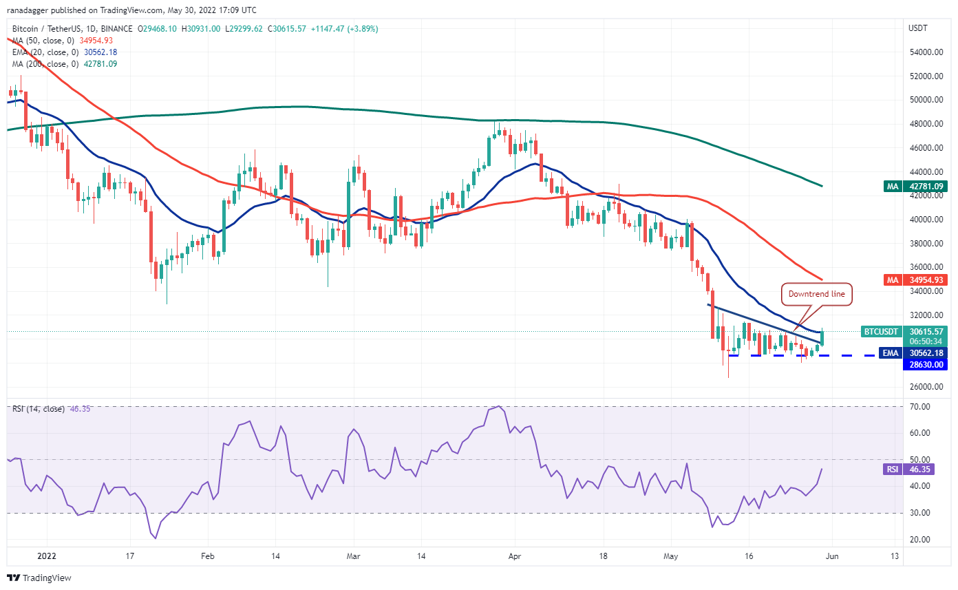 价格分析 BTC、ETH、BNB、XRP、ADA、SOL、DOGE、DOT、AVAX、SHIB